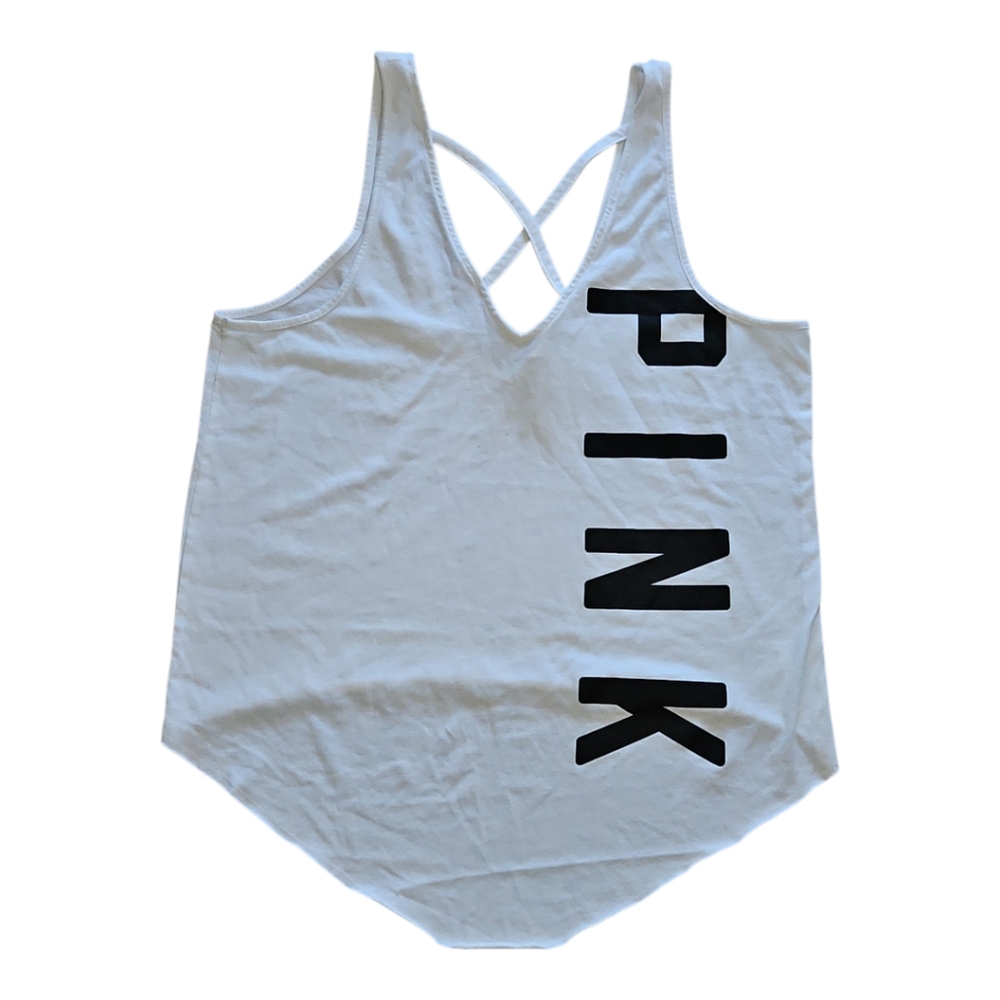 Pink Victoria Secret Tank Top. Criss Cross Design. Wonens M